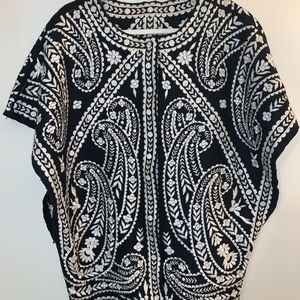 Vintage hand embroidered dolman jacket